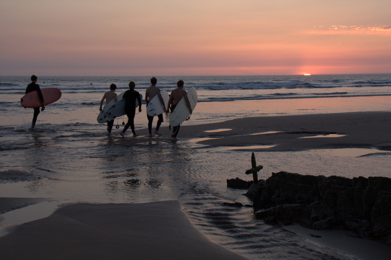 Evening surf